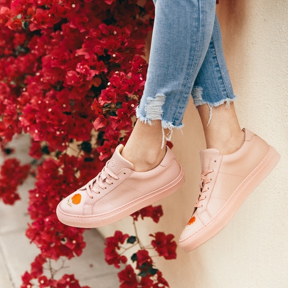 greats pink sneakers
